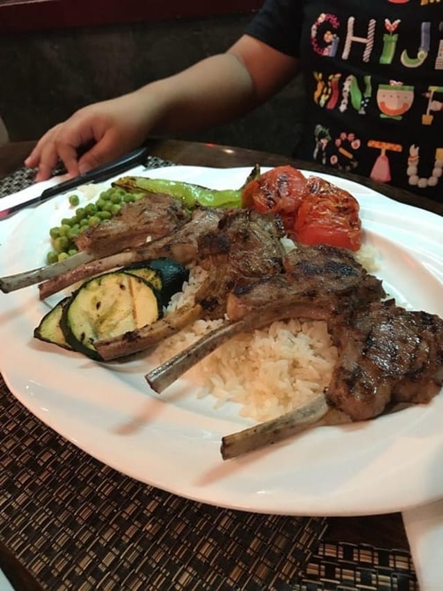 Lamb Chops Dinner.