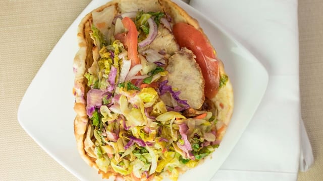 Chicken Gyro Sandwich.