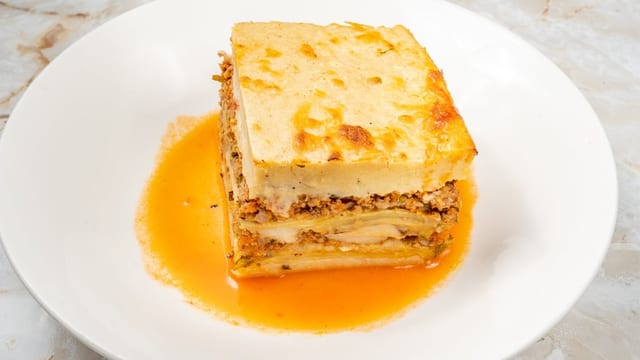 Moussaka Dinner.