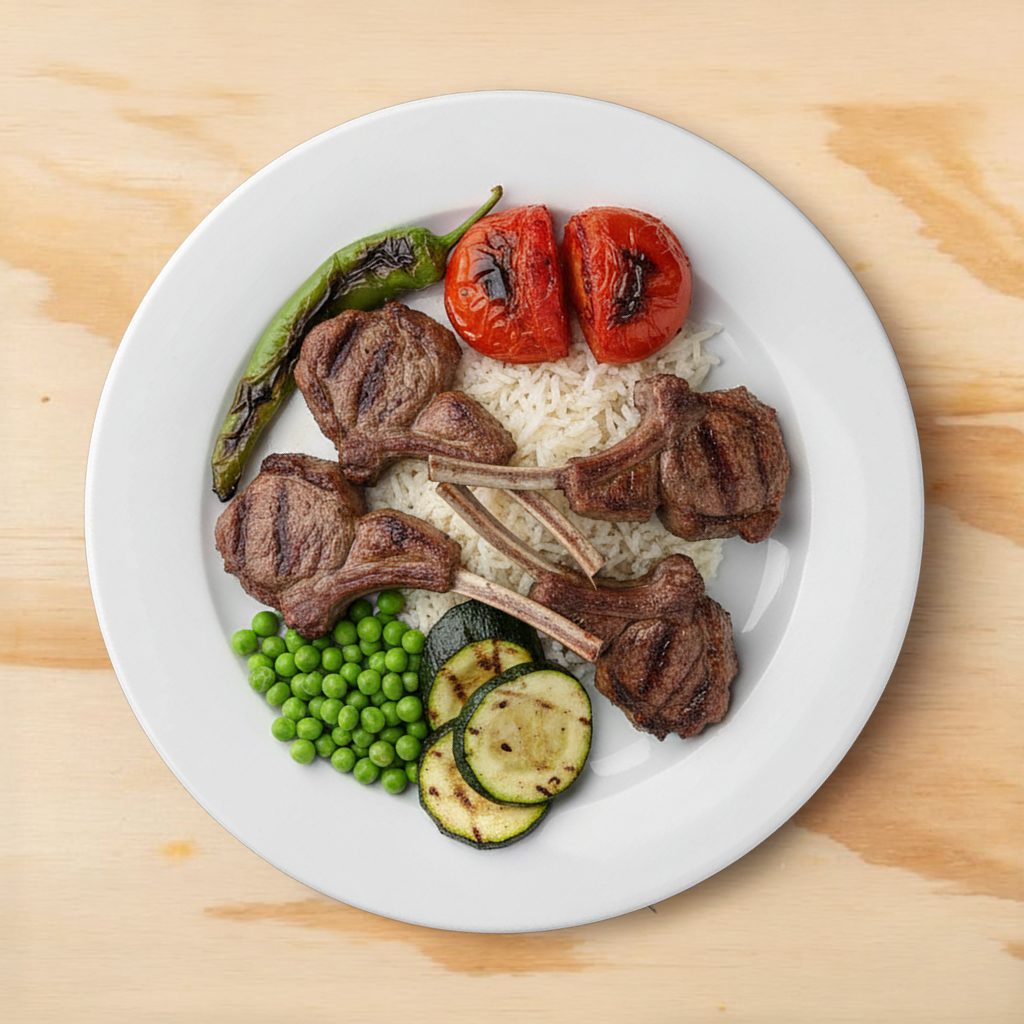 Lamb Chops Dinner.
